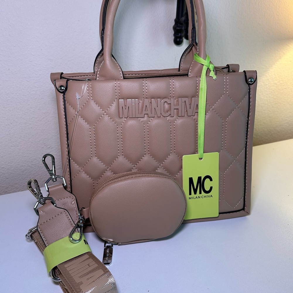 Tan Quilted Women's Bag